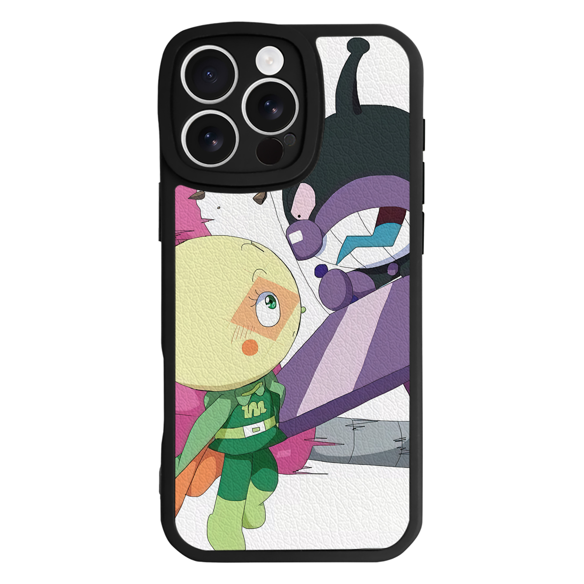 （画像用） アンパンマン Anpanman 【iPhone 16シリーズ対応】シリコンスマホケース（レザー調） 材質：シリコン